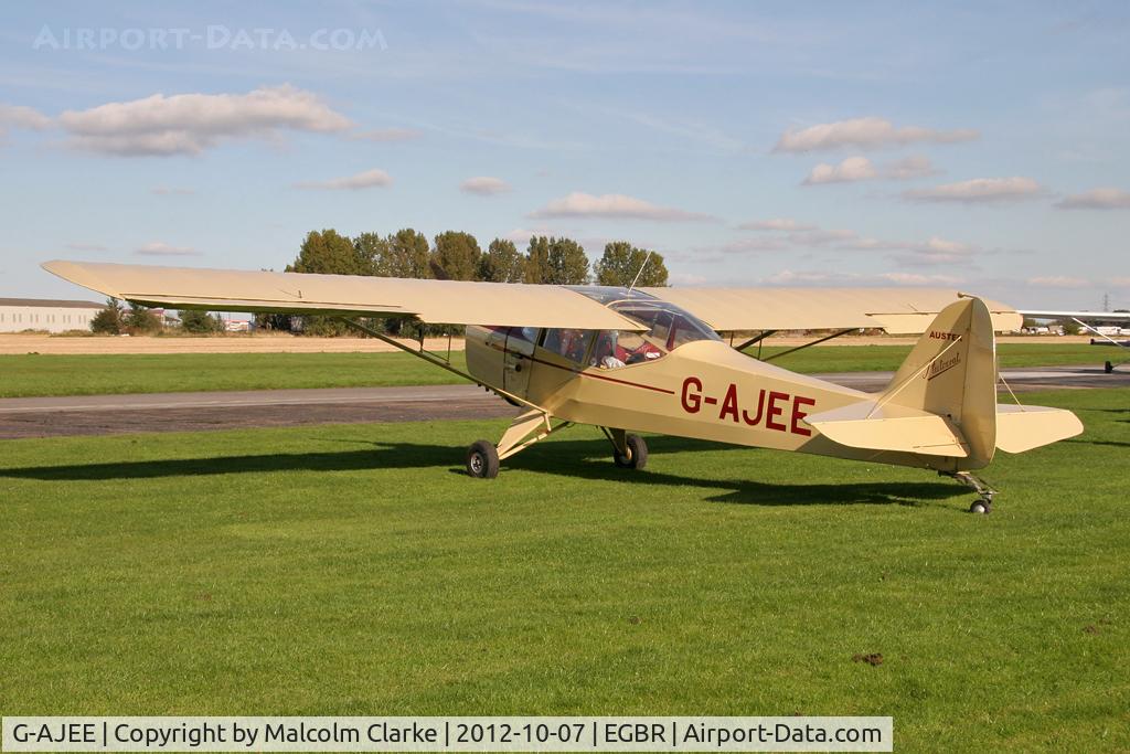 G-AJEE, 1946 Auster J-1 Autocrat C/N 2309, Auster J-1 Autocrat. Hibernation Fly-In, The Real Aeroplane Club, Breighton Airfield, October 2012.
