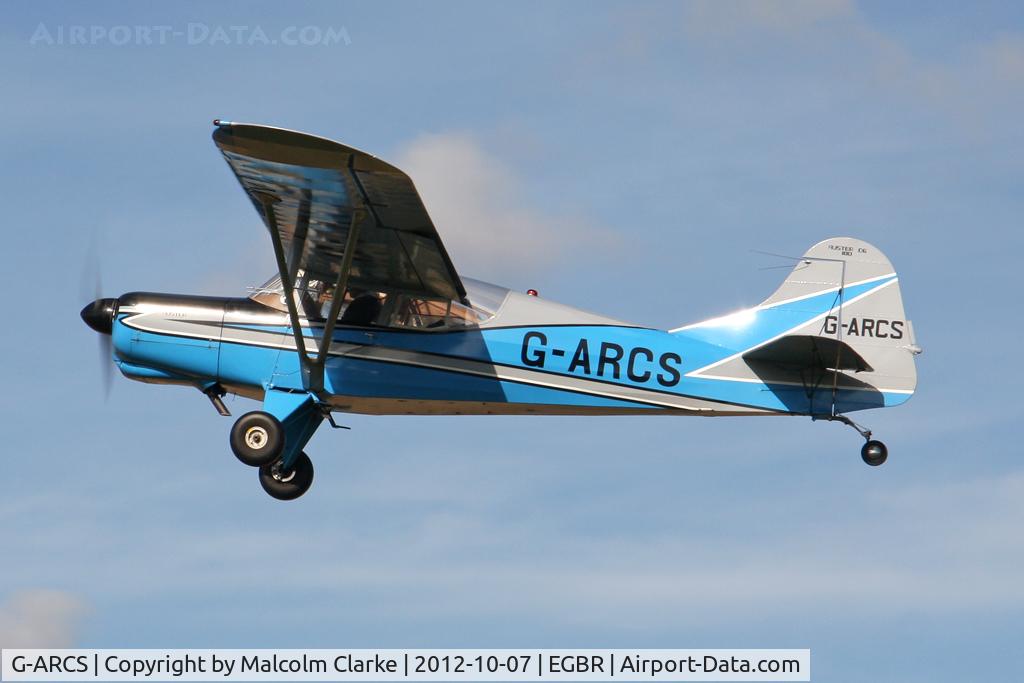 G-ARCS, 1960 Auster D6-180 C/N 3703, Auster D6-180. Hibernation Fly-In, The Real Aeroplane Club, Breighton Airfield, October 2012.