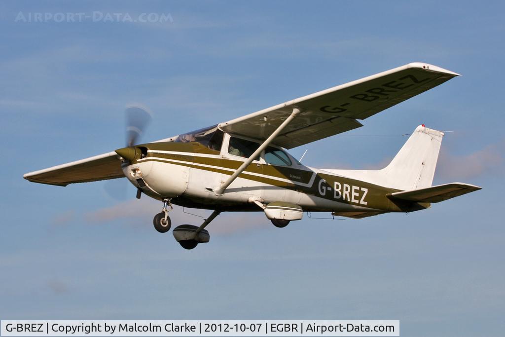 G-BREZ, 1976 Cessna 172M Skyhawk C/N 172-66742, Cessna 172M Skyhawk. Hibernation Fly-In, The Real Aeroplane Club, Breighton Airfield, October 2012.