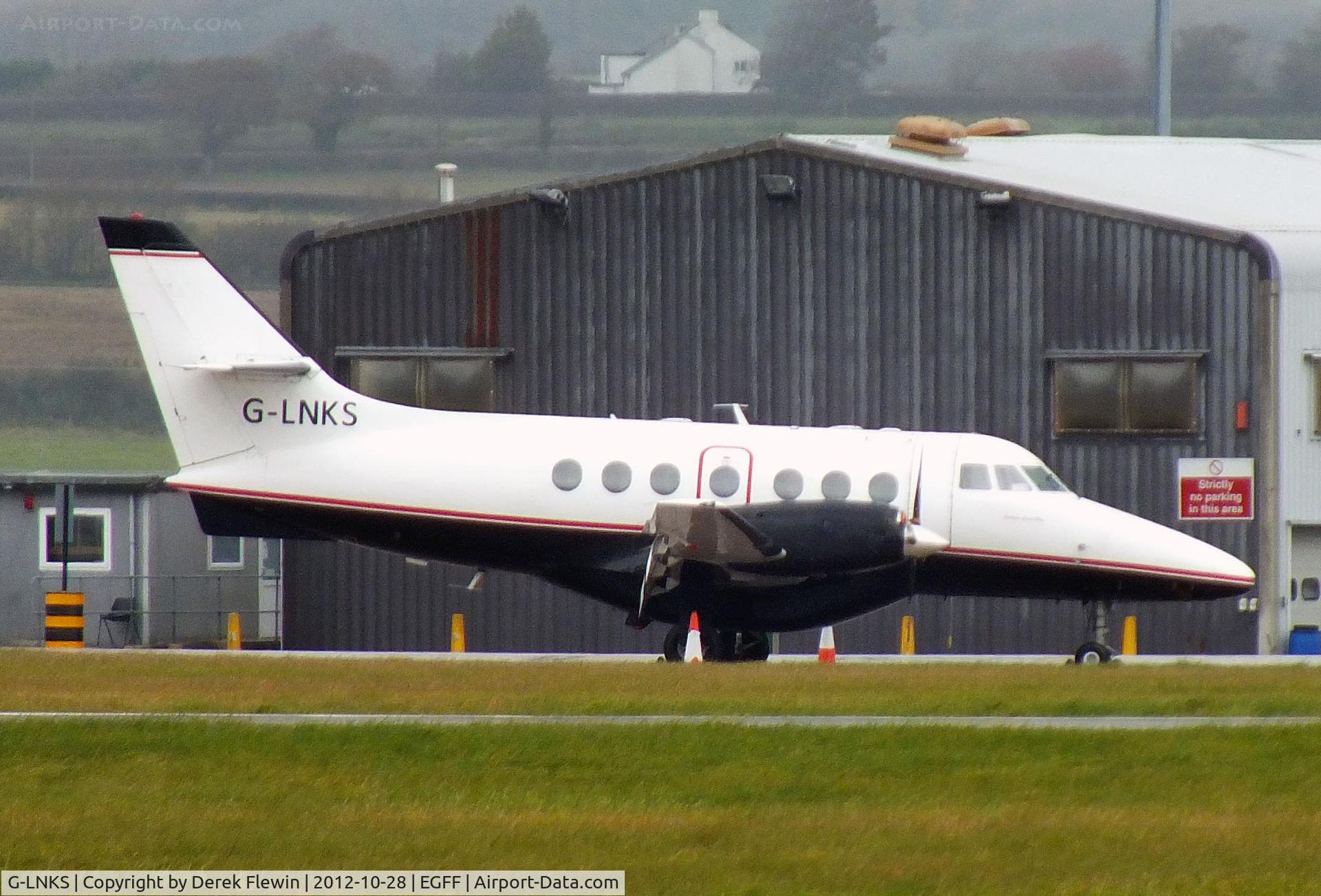 G-LNKS, 1987 British Aerospace BAe-3102 Jetstream 31 C/N 772, Seen at EGFF,  FLM Aviation, operated by Manx2.com to RAF Valley.