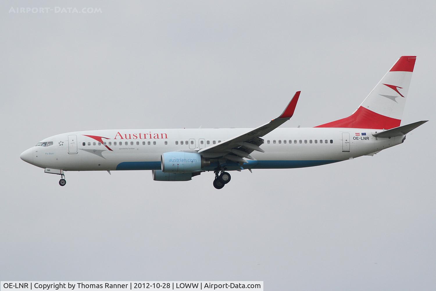 OE-LNR, 2005 Boeing 737-8Z9 C/N 33833, Austrian (Tyrolean) Boeing 737
