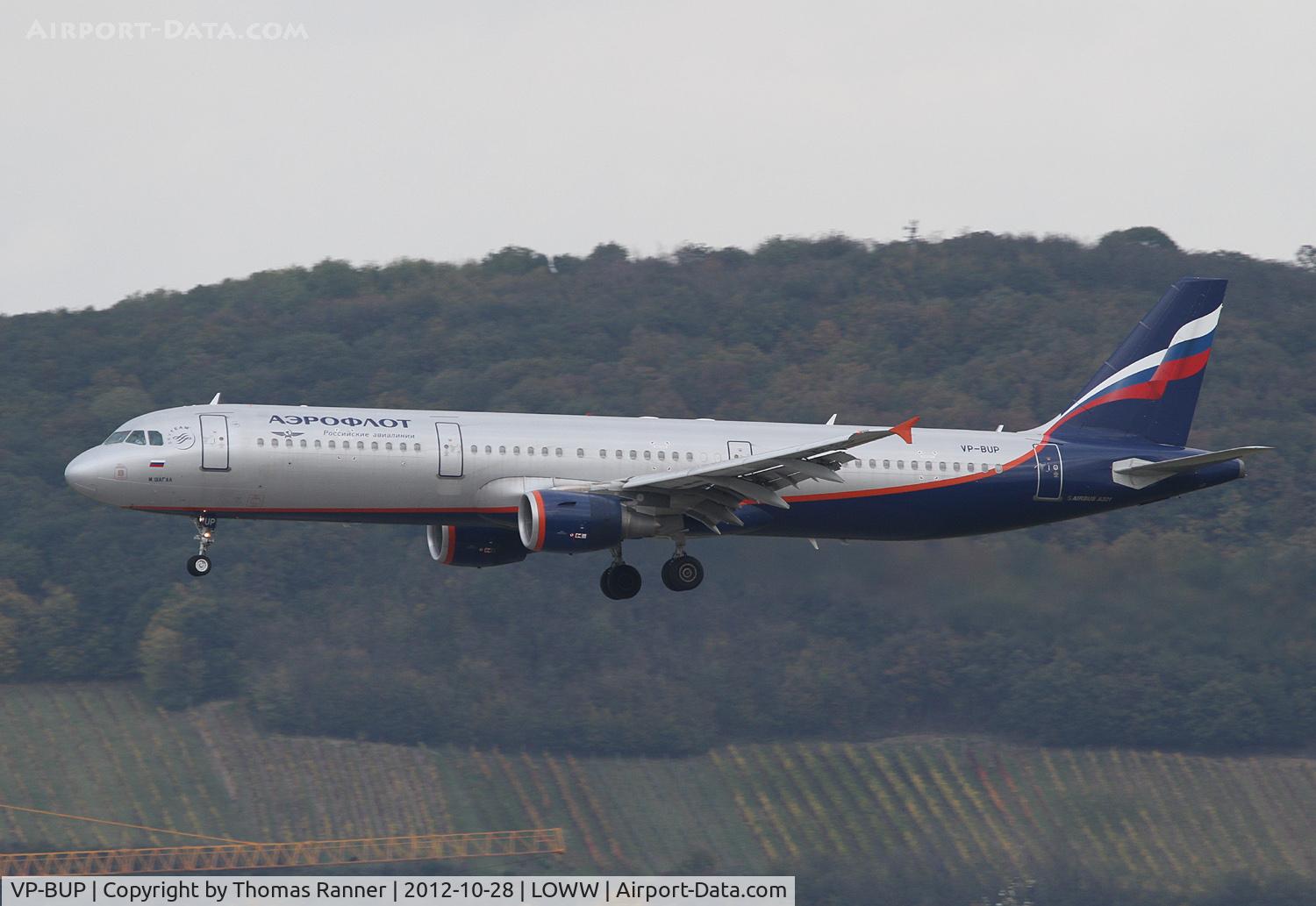 VP-BUP, 2007 Airbus A321-211 C/N 3334, Aeroflot Airbus A321