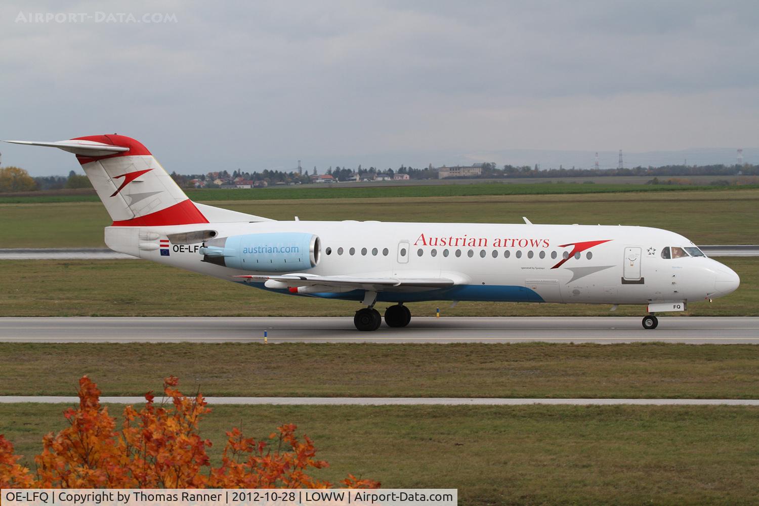 OE-LFQ, 1996 Fokker 70 (F-28-0070) C/N 11568, Austrian Arrows Fokker 70