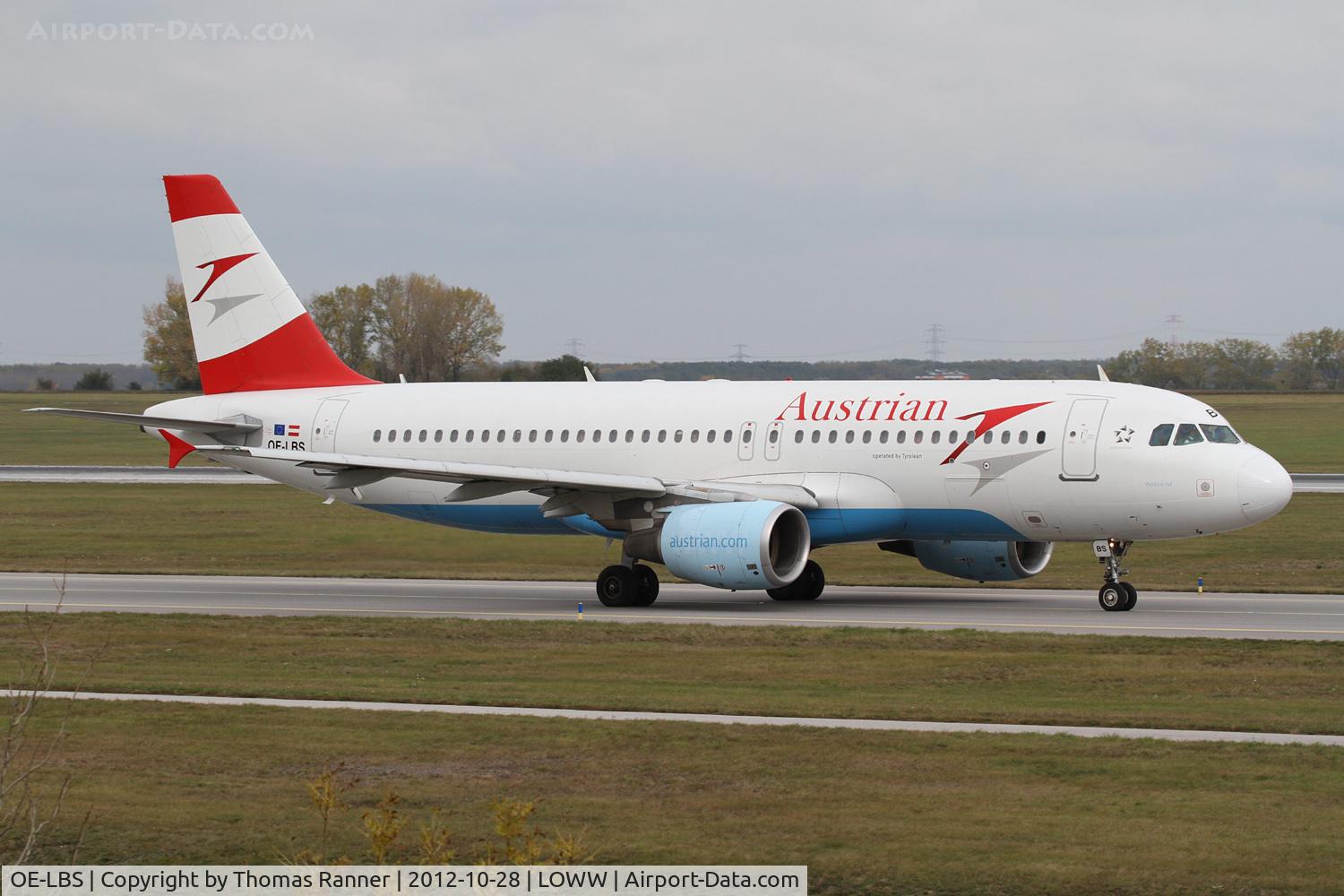 OE-LBS, 2000 Airbus A320-214 C/N 1189, Austrian (Tyrolean) Airbus A320