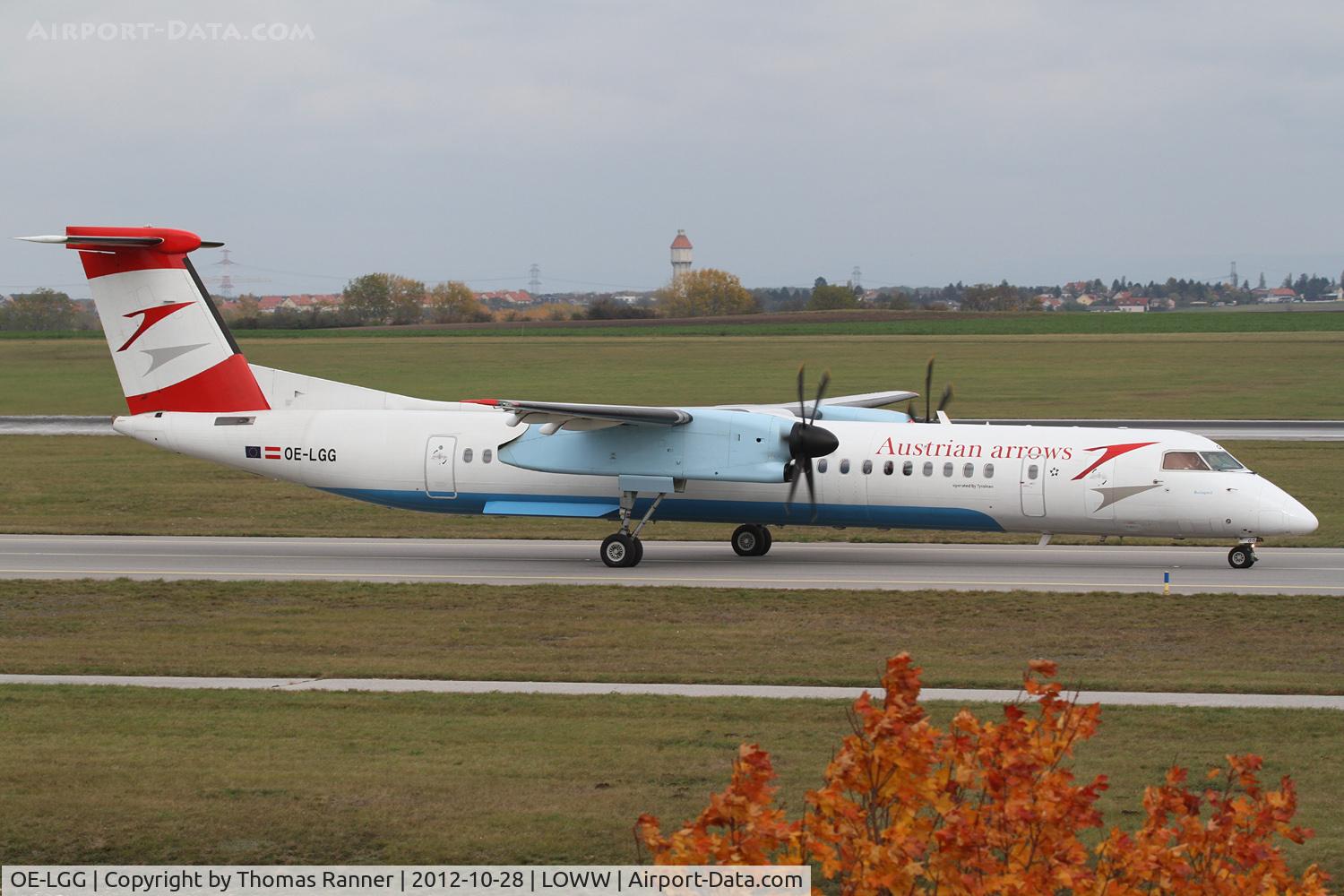 OE-LGG, 2002 De Havilland Canada DHC-8-402Q Dash 8 C/N 4074, Austrian Arrows DHC-8