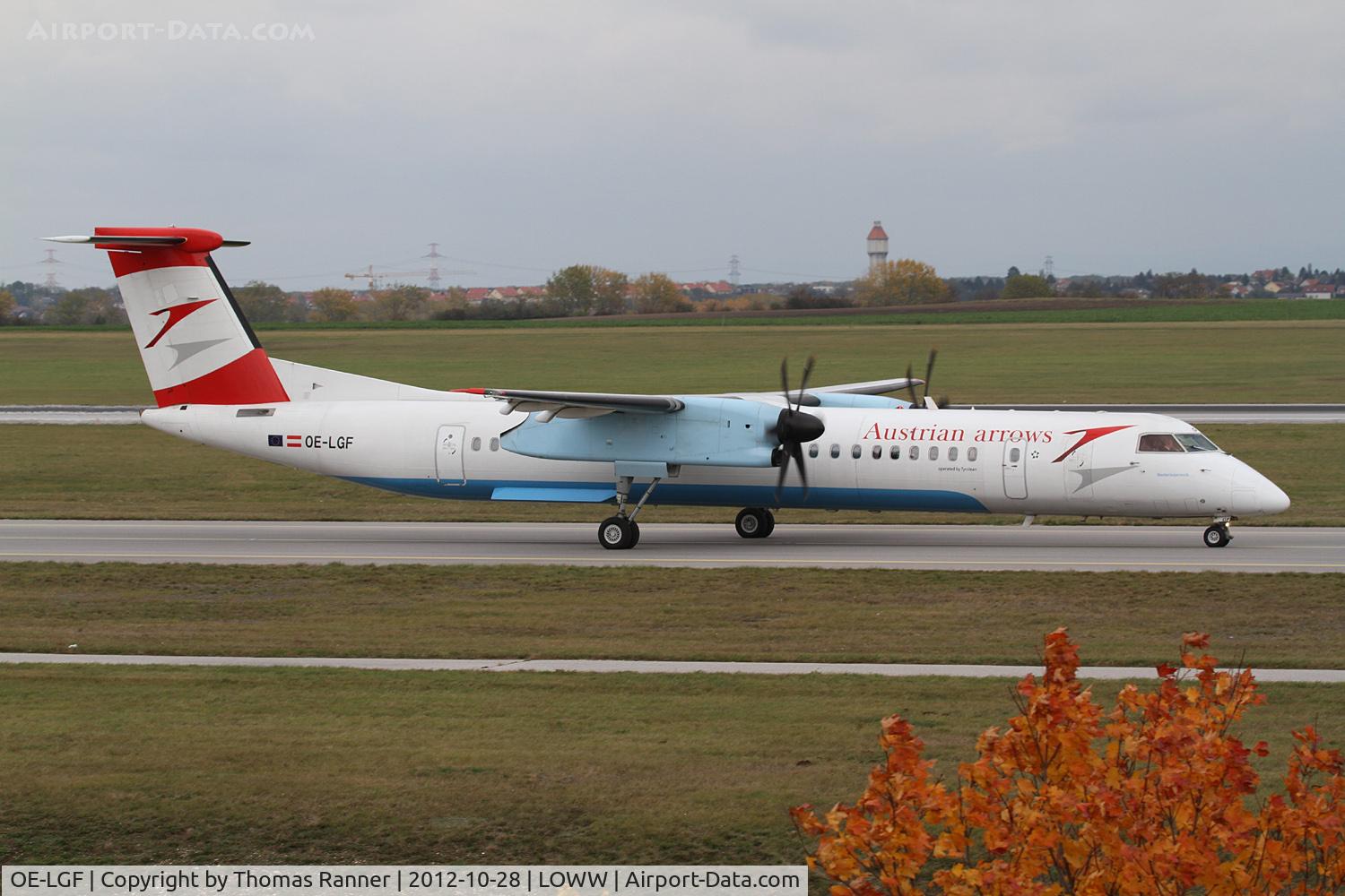 OE-LGF, 2002 De Havilland Canada DHC-8-402Q Dash 8 C/N 4068, Austrian Arrows DHC-8