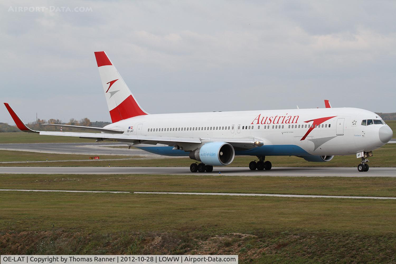 OE-LAT, 1991 Boeing 767-31A C/N 25273, Austrian (Tyrolean) Boeing 767