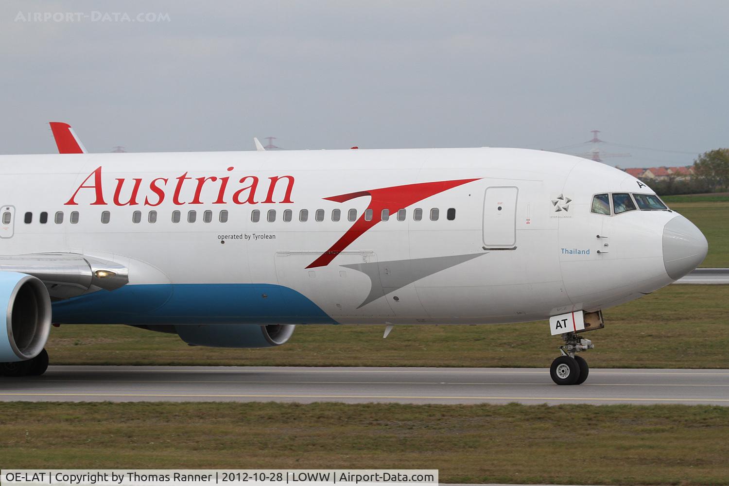 OE-LAT, 1991 Boeing 767-31A C/N 25273, Austrian (Tyrolean) Boieng 767