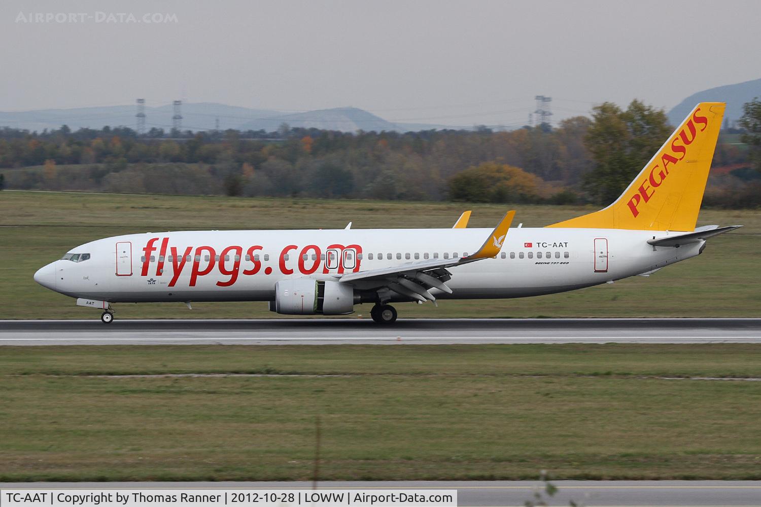 TC-AAT, 2010 Boeing 737-82R C/N 40872, Pegasus Boeing 737