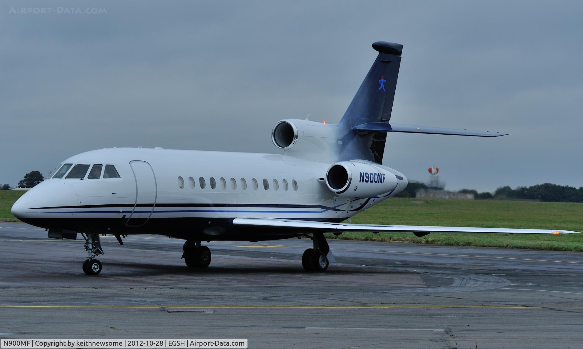 N900MF, 2002 Dassault Falcon 900EX C/N 112, Arriving for fuel between New York and Berlin.