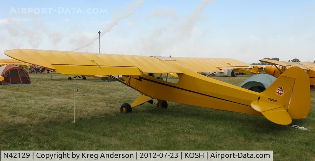 N42129, 1945 Piper J3C-65 Cub C/N 14355, EAA AirVenture 2012
