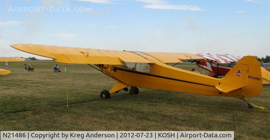 N21486, 1938 Piper J3F-60 C/N 2342, EAA AirVenture 2012