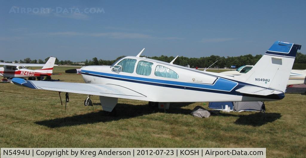 N5494U, 1967 Beech 35-C33 Debonair C/N CD-1109, EAA AirVenture 2012
