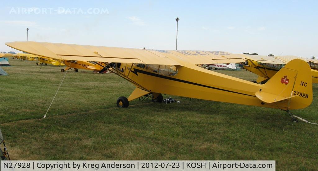 N27928, 1940 Piper J3C-65 Cub C/N 4453, EAA AirVenture 2012