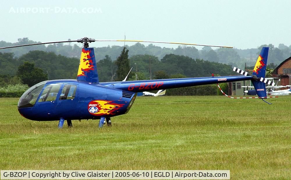 G-BZOP, 2001 Robinson R44 Raven C/N 0958, Originally owned to, 20-20 Logistics Ltd in January 2001 and currently with,Caudwell Holdings Ltd since May 2005.
