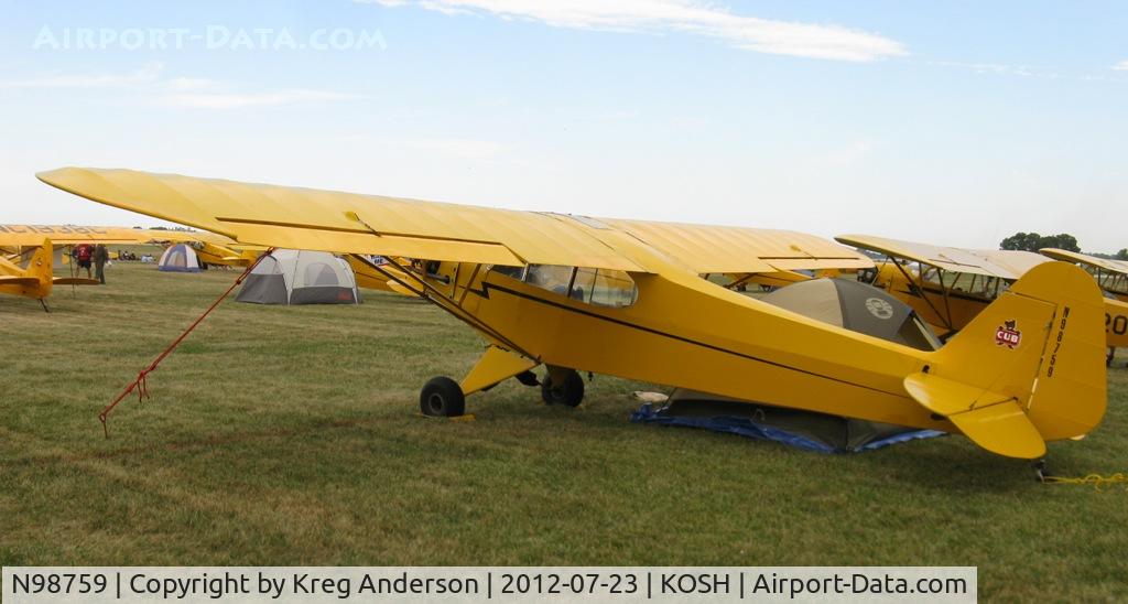 N98759, 1946 Piper J3C-65 Cub C/N 18987, EAA AirVenture 2012