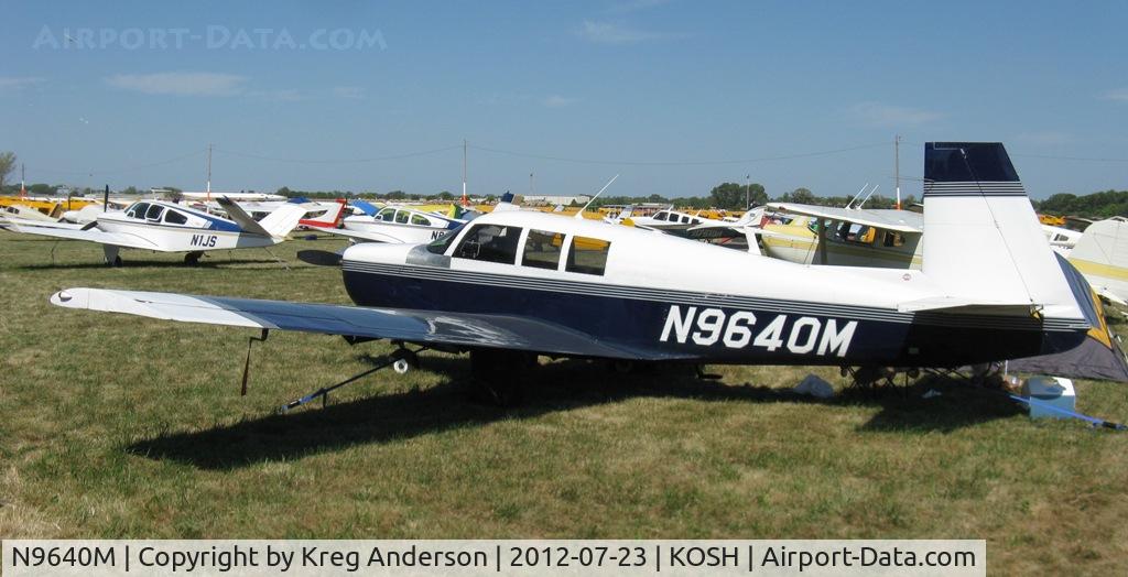 N9640M, 1966 Mooney M20F Executive C/N 670217, EAA AirVenture 2012