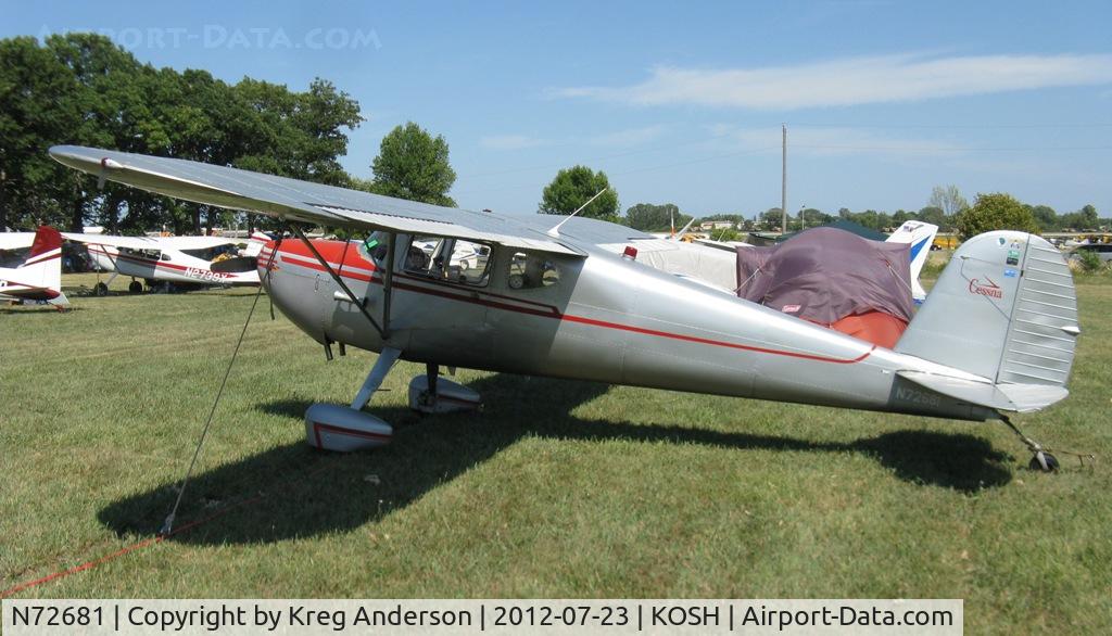 N72681, 1946 Cessna 140 C/N 9857, EAA AirVenture 2012