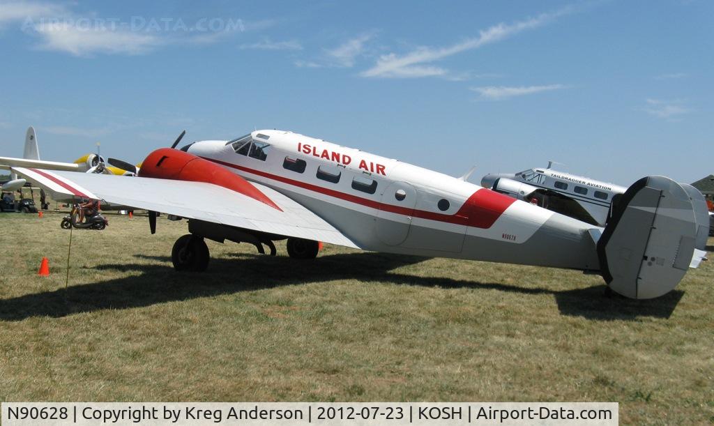 N90628, Beech D18S C/N A-809, EAA AirVenture 2012