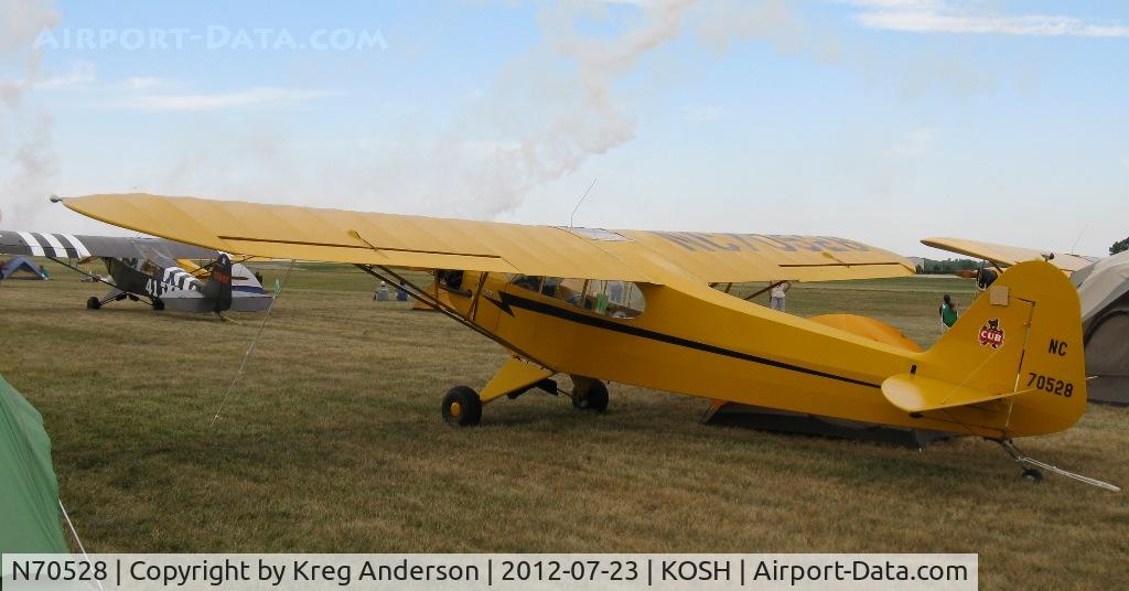 N70528, 1946 Piper J3C-65 Cub C/N 17542, EAA AirVenture 2012