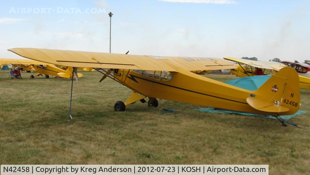 N42458, 1945 Piper J3C-65 Cub C/N 14725, EAA AirVenture 2012