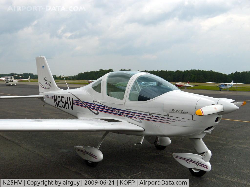 N25HV, Tecnam P-2002 Sierra C/N 394, N25HV on day of delivery June 21, 2009--at KOFP, Hanover County Airport, VA
