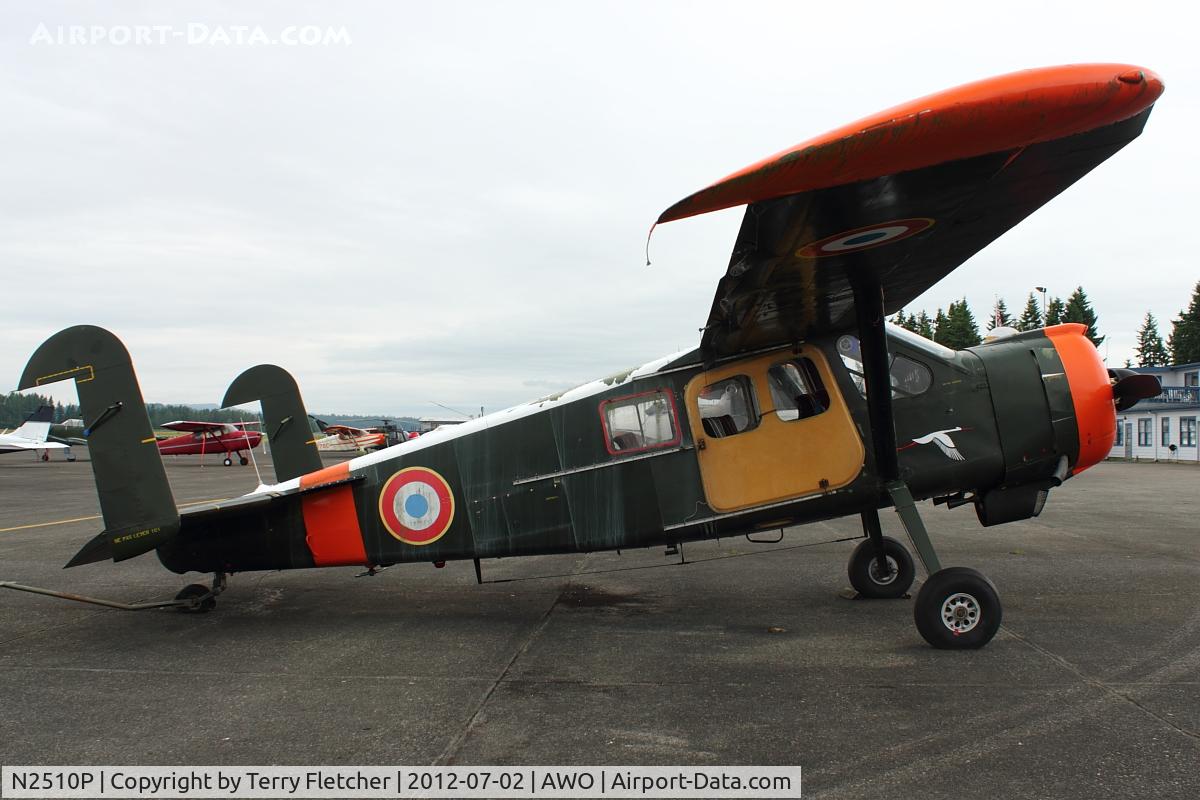 N2510P, Max Holste MH-1521 Broussard C/N 283, Max Holste 1521, c/n: 283 ex F-GIDJ