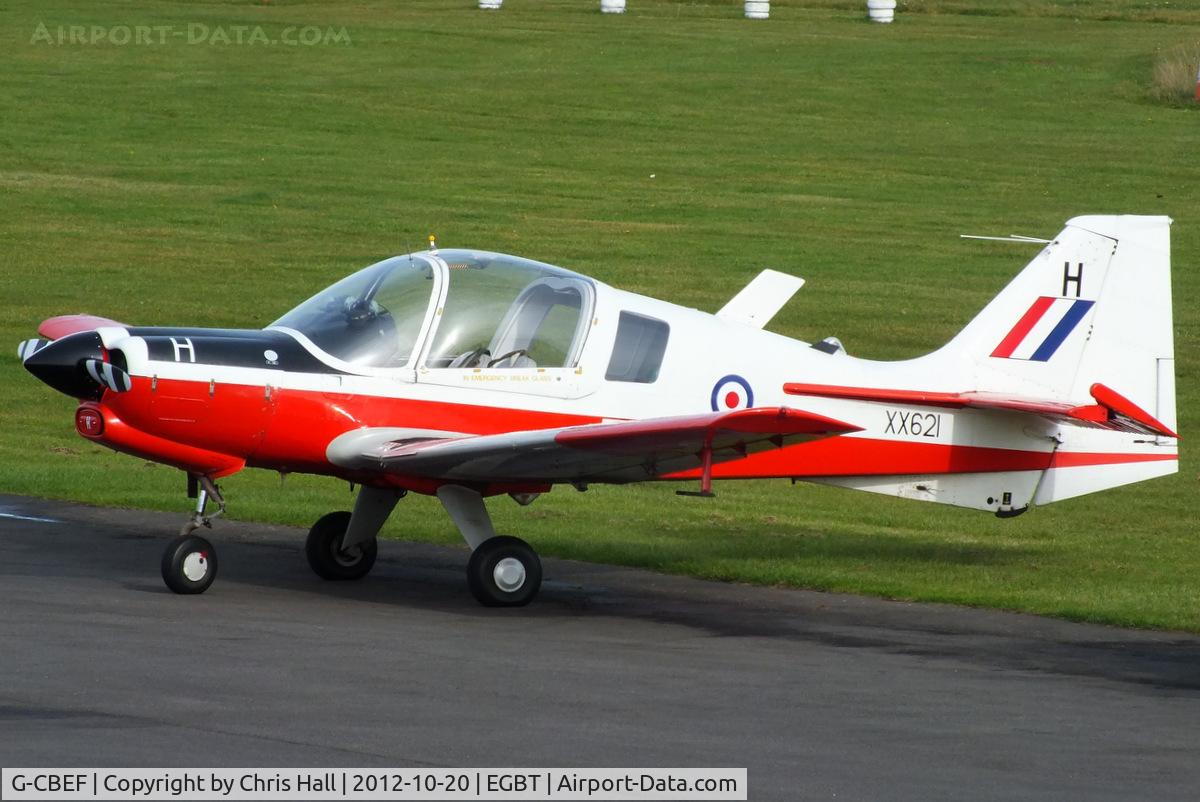 G-CBEF, 1974 Scottish Aviation Bulldog T.1 C/N BH120/286, at Turweston's 