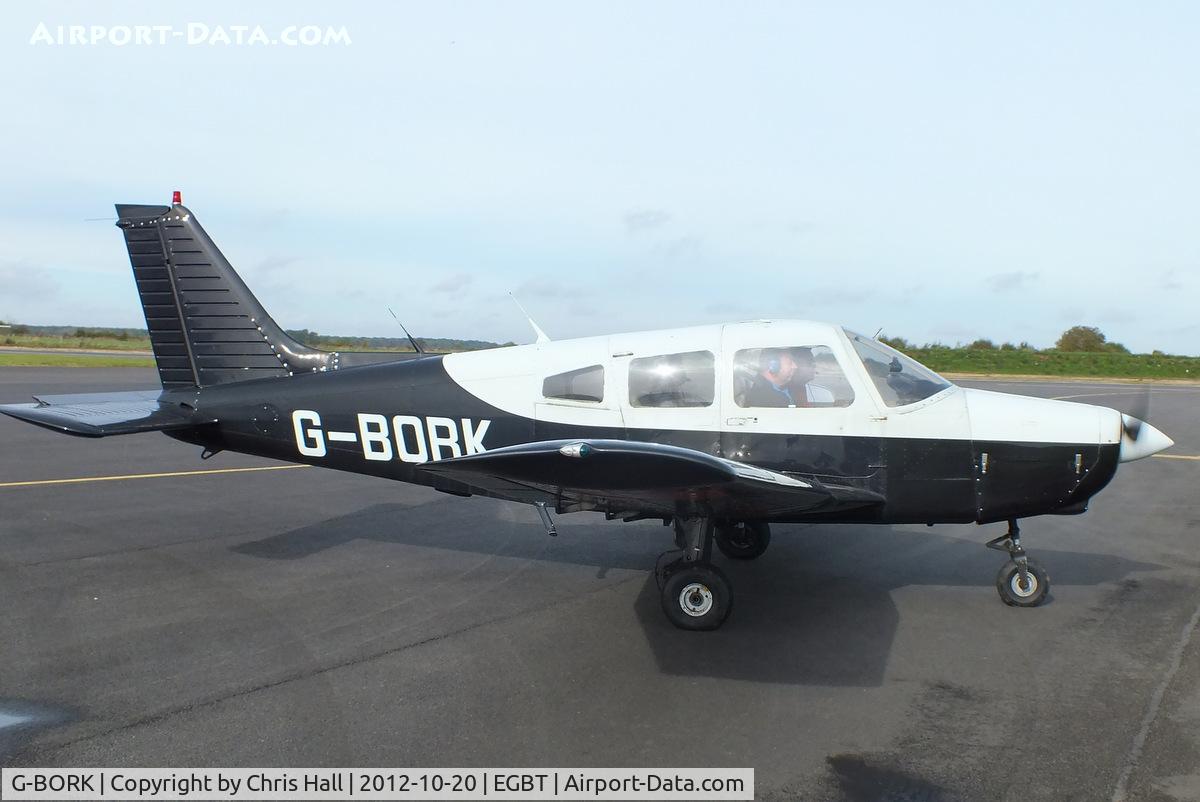 G-BORK, 1981 Piper PA-28-161 Cherokee Warrior II C/N 28-8116095, at Turweston's 