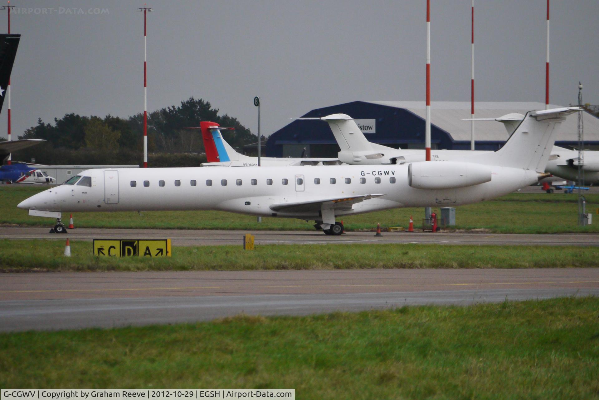 G-CGWV, 2000 Embraer ERJ-145MP (EMB-145MP) C/N 145362, Parked at Norwich.