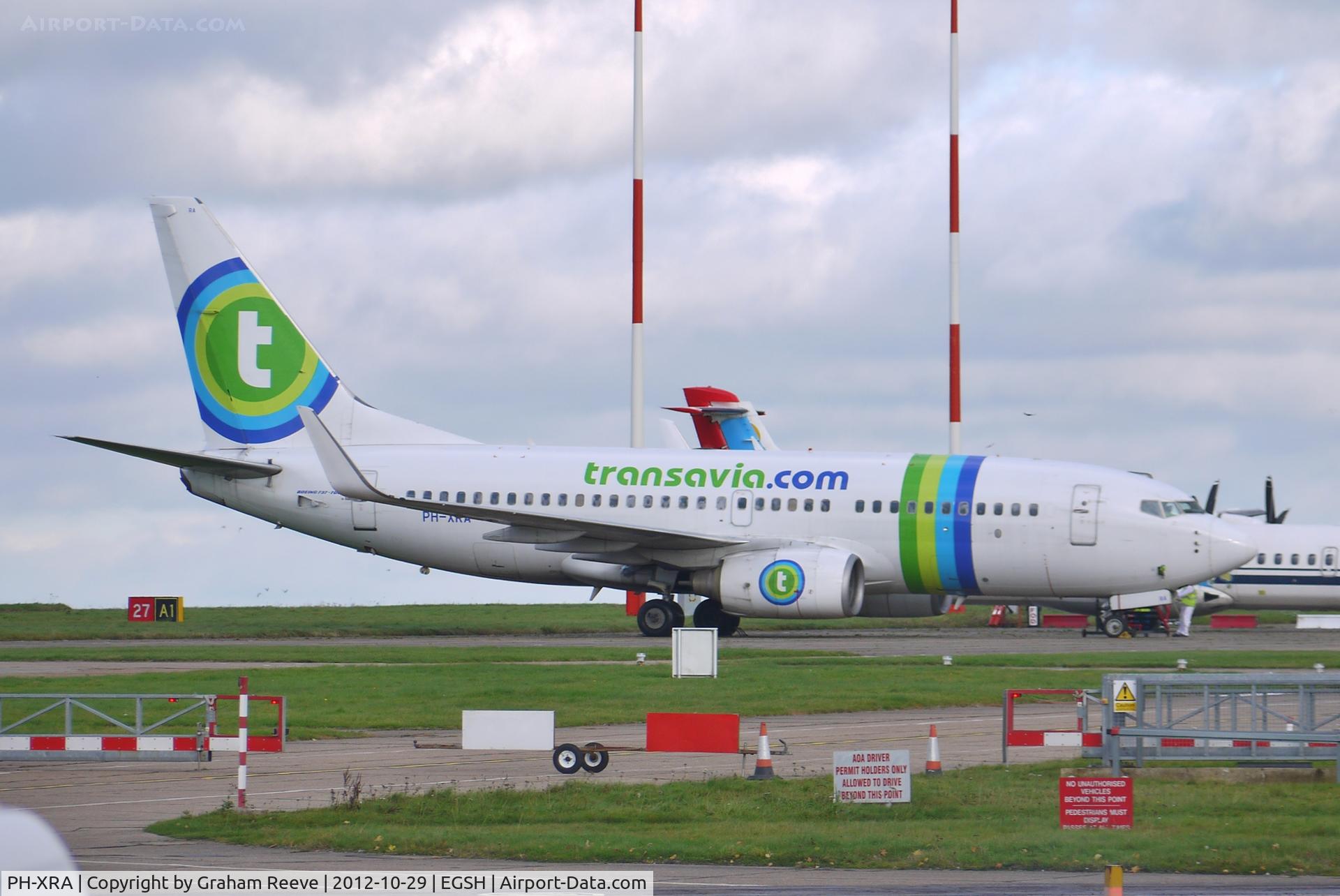 PH-XRA, 2001 Boeing 737-7K2 C/N 30784, Parked at Norwich.
