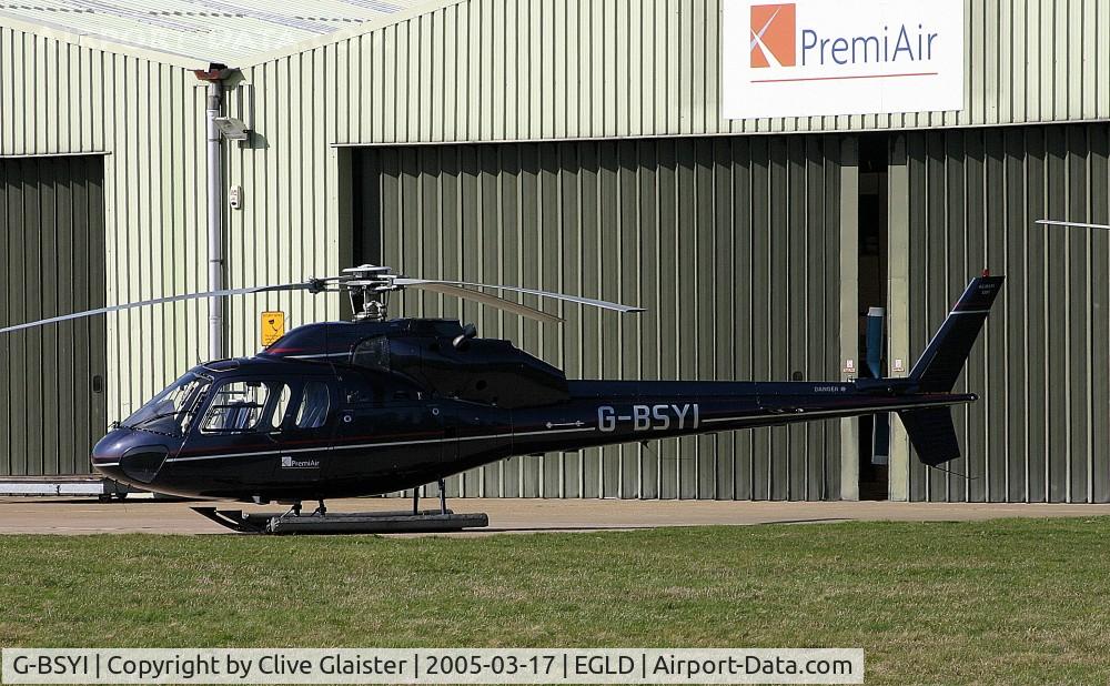 G-BSYI, 1982 Aerospatiale AS-355F-1 Ecureuil 2 C/N 5197, Ex: M-MJI(Malaysia) > G-BSYI > 9M-*** - Originally owned to, Lynton Aviation Ltd in November 1990 and currently with, PremiAir Aviation Services Ltd since September 2003. To 9M-*** in March 2012.