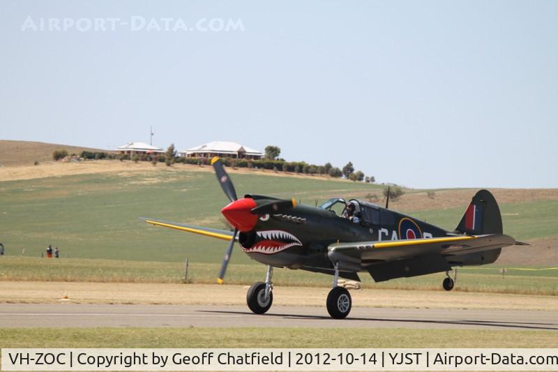 VH-ZOC, 1943 Curtiss Wright P-40N Warhawk C/N 28449, Jamestown, Sth Aust