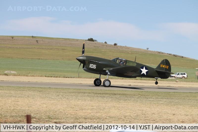 VH-HWK, 1941 Curtiss P-40F Warhawk C/N 41-14112, Jamestown, Sth. Aust.
Ex 41-14112 )P40F-1-CU)