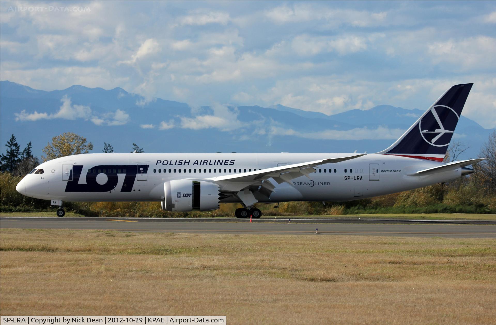 SP-LRA, 2012 Boeing 787-8 Dreamliner C/N 35938, KPAE/PAE Boeing 270 returns after a test flight over to KMWH