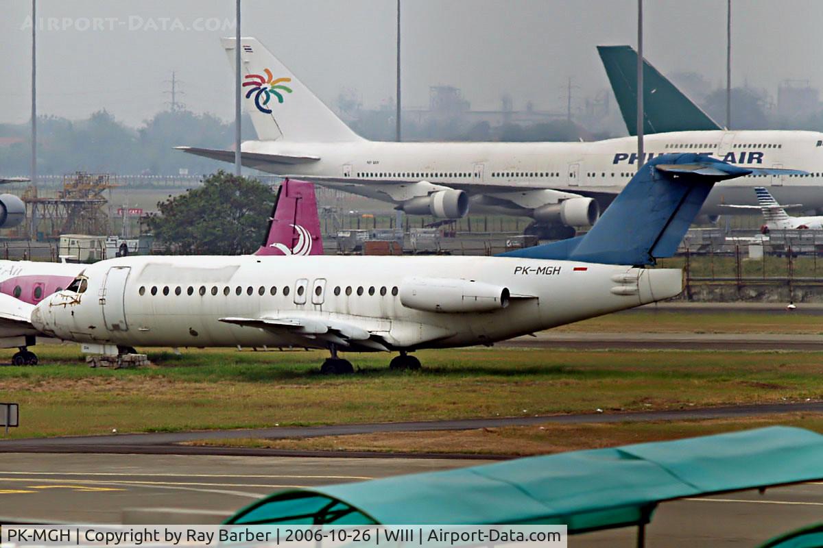 PK-MGH, 1981 Fokker F-28-4000 Fellowship C/N 11171, Fokker F-28-4000 Fellowship [11171] (Merpati Nusantara) Jakarta - Soekarno Hatta International~PK 26/10/2006. Stored pending scrapping.