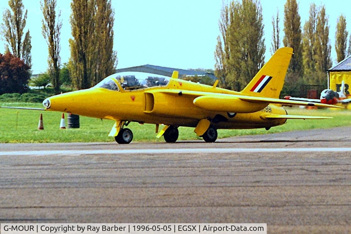 G-MOUR, 1964 Hawker Siddeley Gnat T.1 C/N FL596, Folland Gnat T.1 [FL.596] North Weald~G 05/05/1996.