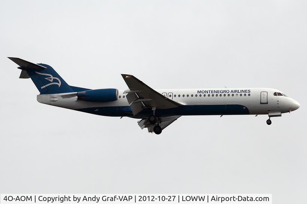 4O-AOM, 1990 Fokker 100 (F-28-0100) C/N 11321, Montenegro Airlines F100