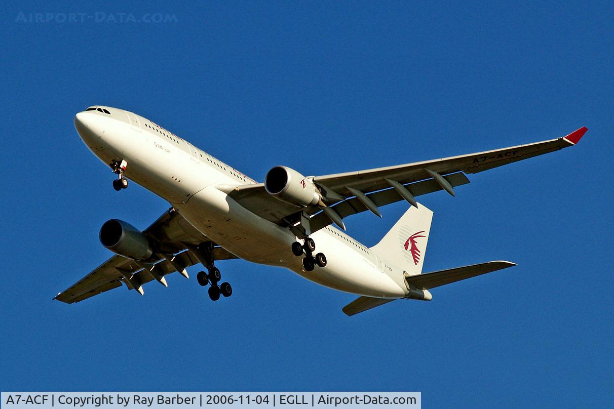 A7-ACF, 2004 Airbus A330-202 C/N 638, Airbus A330-203 [638] (Qatar Airways) Heathrow~G 04/11/2006