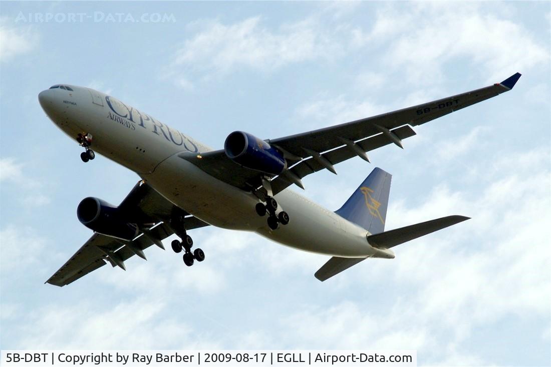 5B-DBT, 2003 Airbus A330-243 C/N 526, Airbus A330-243 [526] (Cyprus Airways) Home~G  17/08/2009