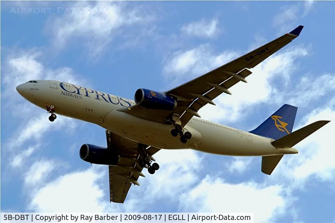 5B-DBT, 2003 Airbus A330-243 C/N 526, Airbus A330-243 [526] (Cyprus Airways) Home~G  17/08/2009