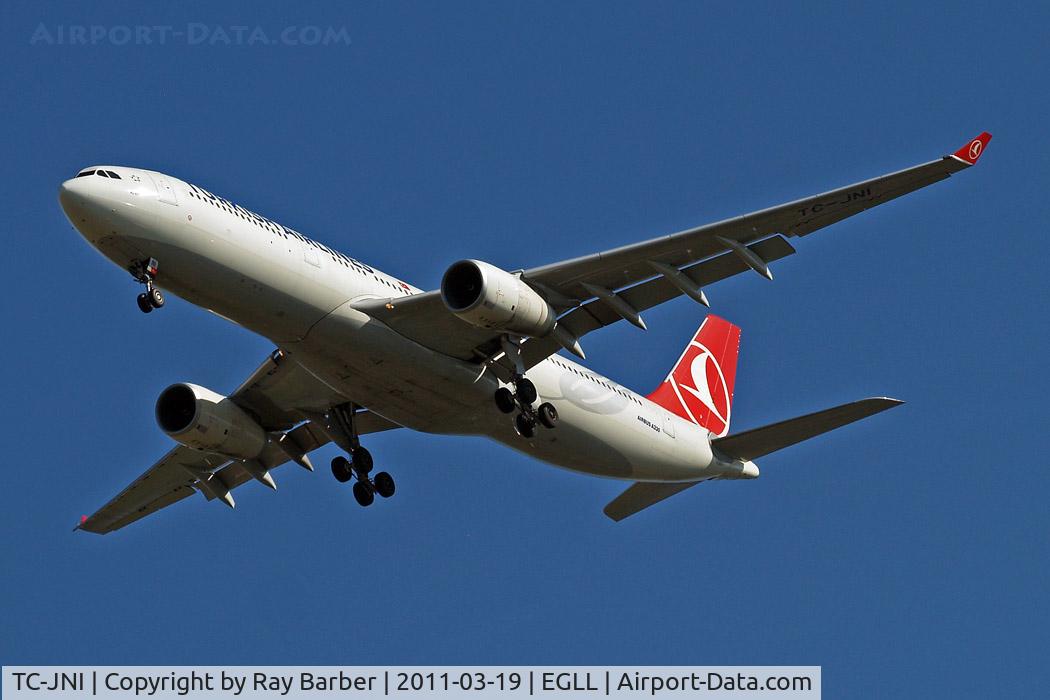 TC-JNI, 2010 Airbus A330-343X C/N 1160, Airbus A330-343X [1160] (THY Turkish Airlines) 19/03/2011