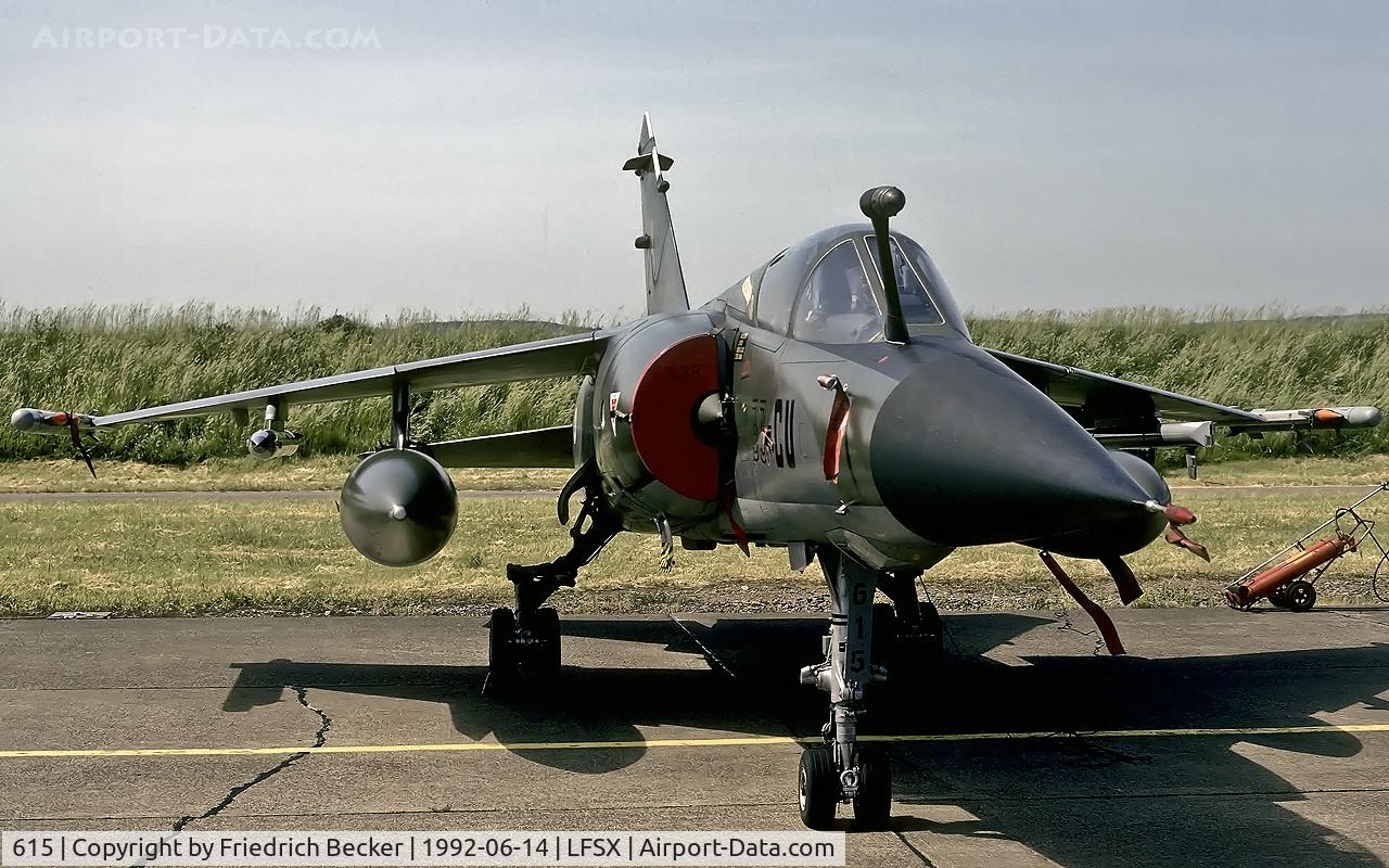 615, Dassault Mirage F.1CR C/N 615, static display at Luxeuil Saint-Sauveur AB