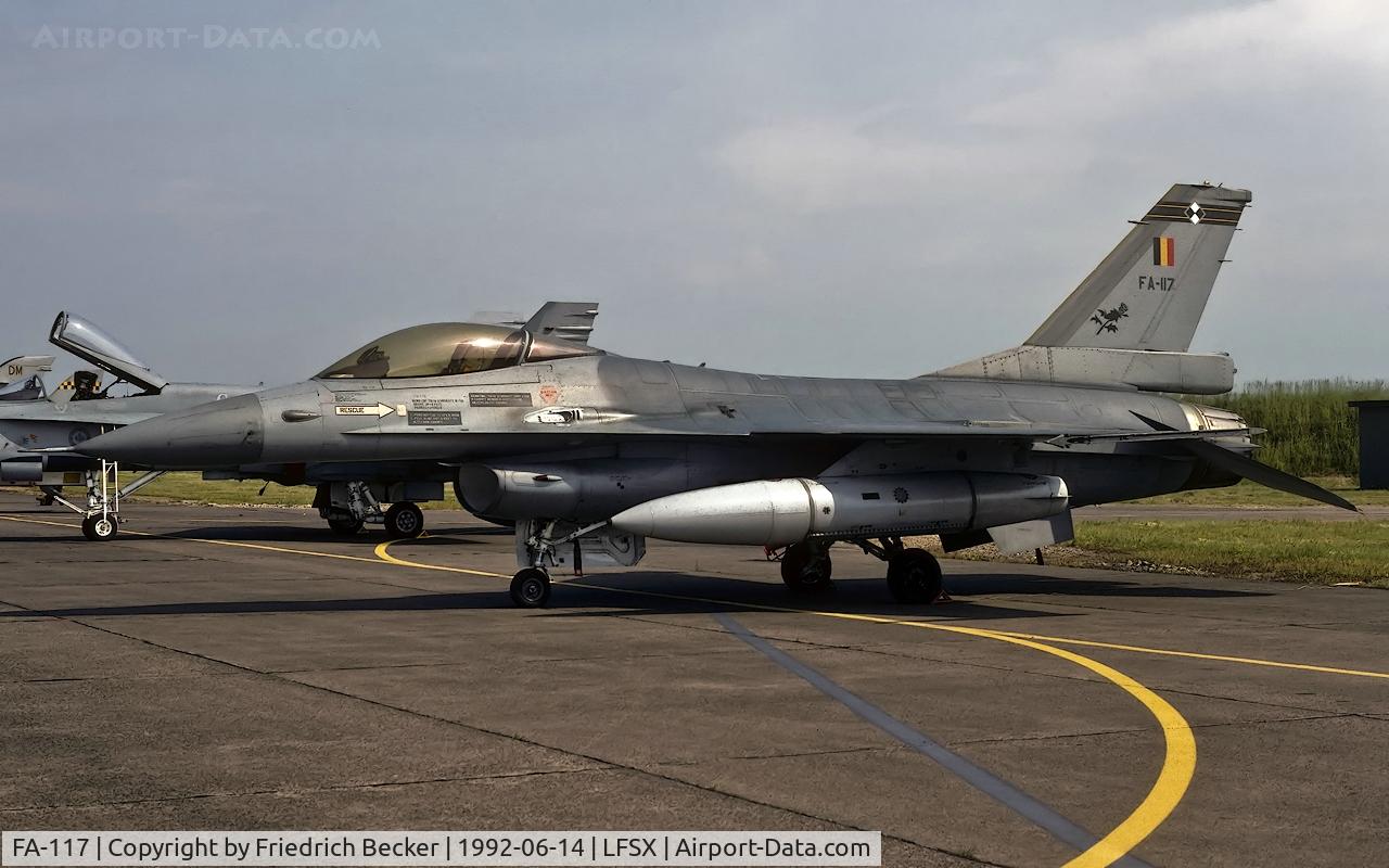 FA-117, SABCA F-16AM Fighting Falcon C/N 6H-117, static display at Luxeuil Saint-Sauveur AB