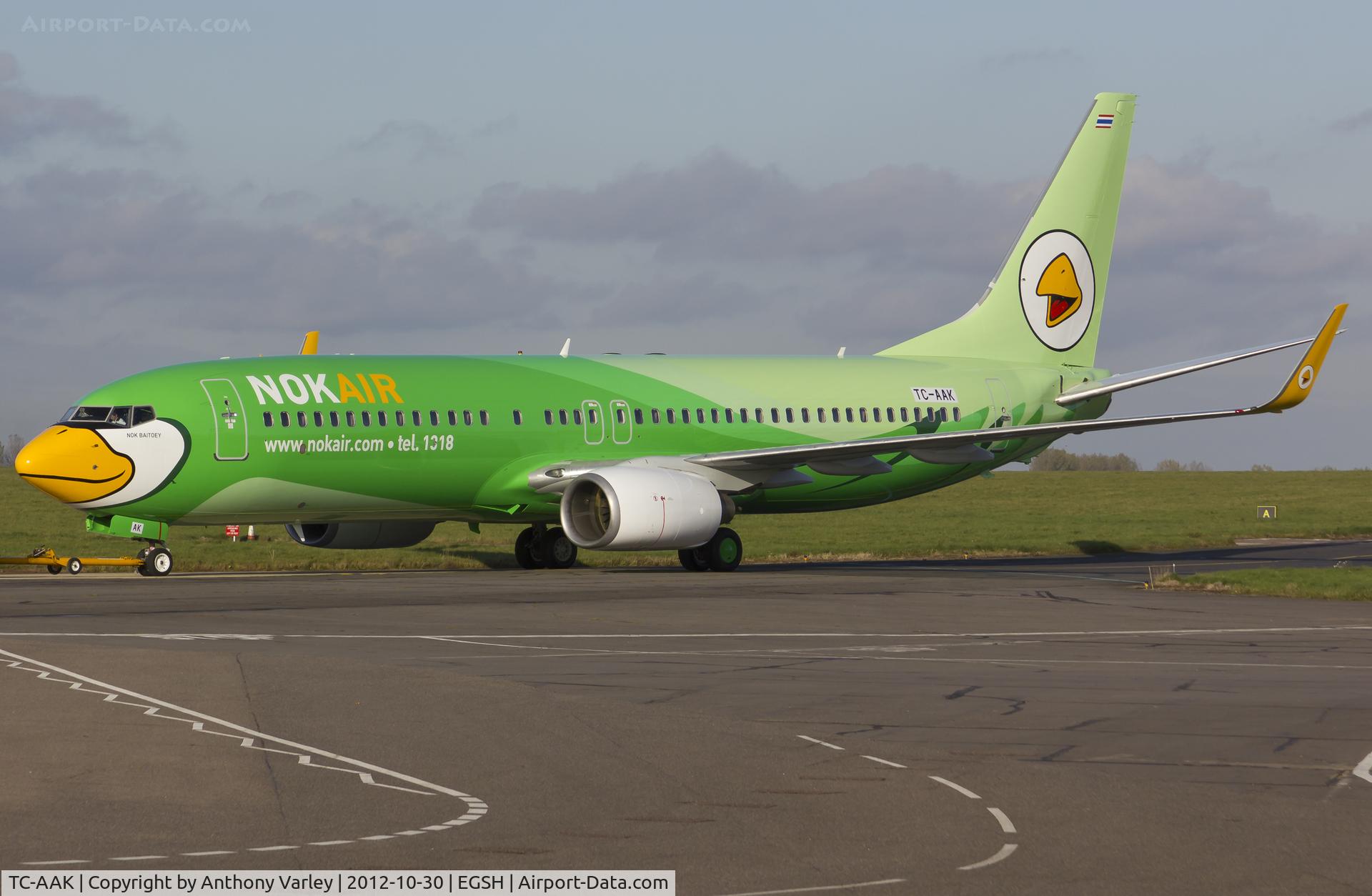 TC-AAK, 2007 Boeing 737-8FH C/N 35094/2195, 