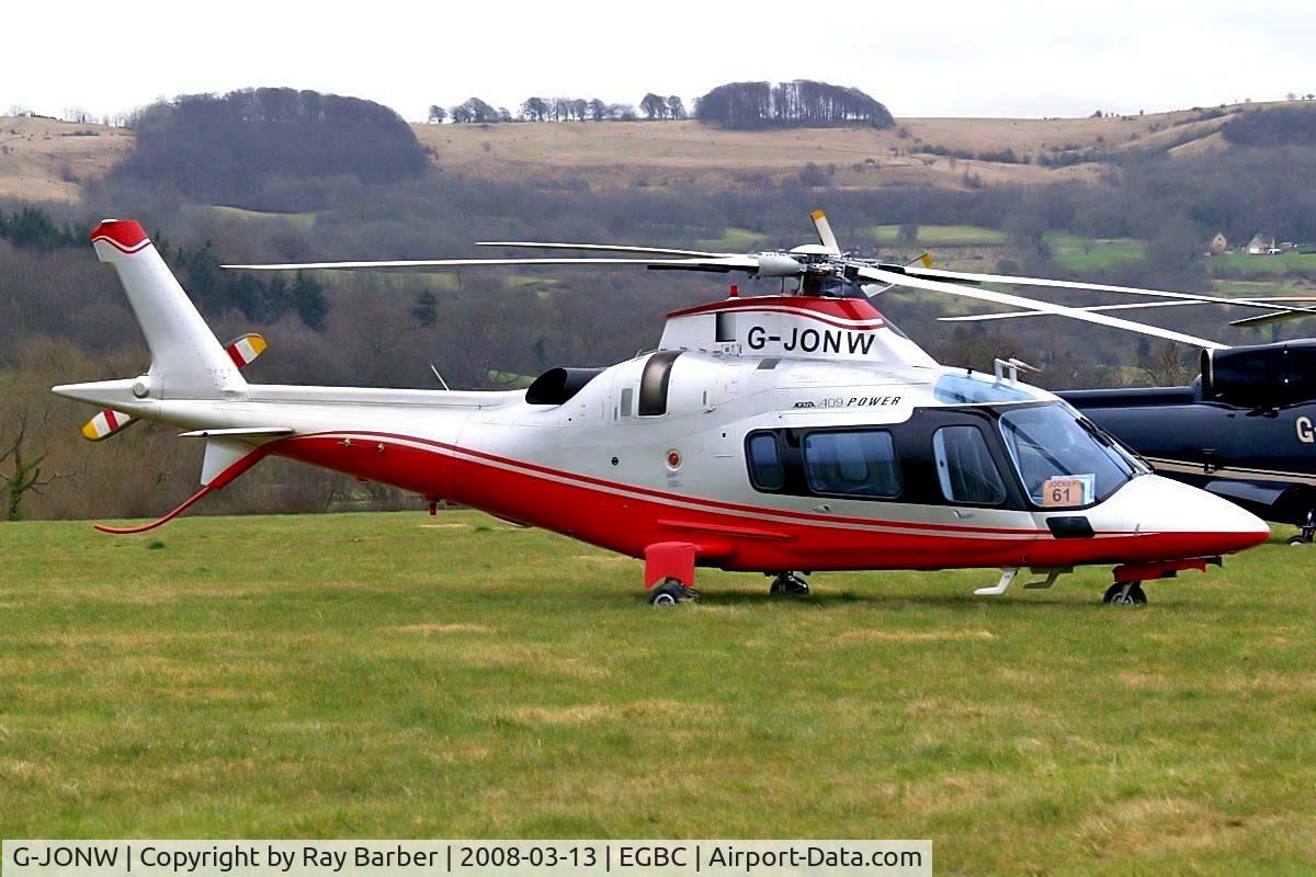 G-JONW, 2005 Agusta A-109E Power C/N 11624, Agusta A.109E Power [11624] Cheltenham~G 13/03/2008