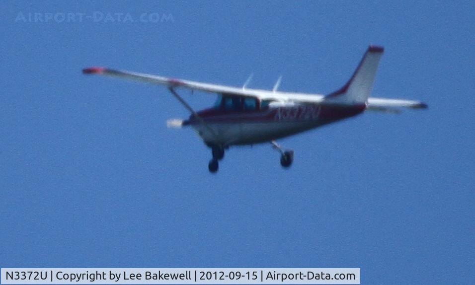 N3372U, 1963 Cessna 182F Skylane C/N 18254772, While operating over  Forest Lake, MN