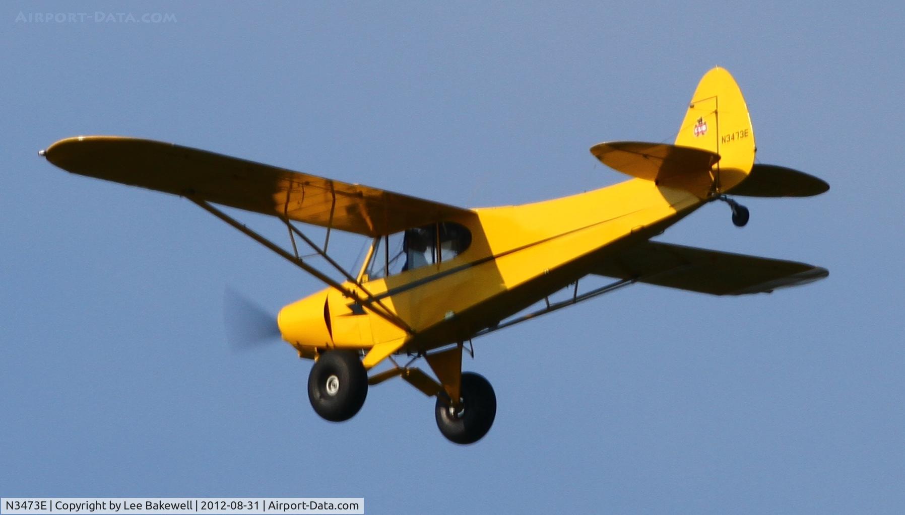 N3473E, 1955 Piper PA-18A-150 Super Cub C/N 18-4262, While operating over  Forest Lake, MN