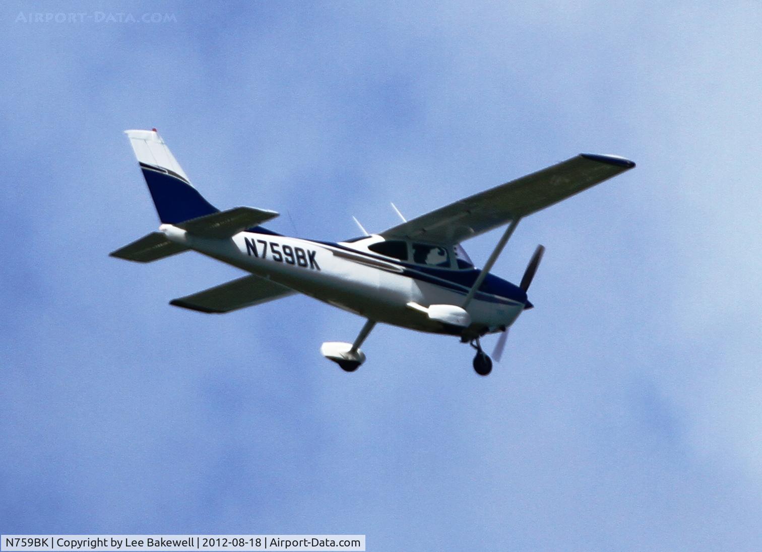 N759BK, 1977 Cessna 182Q Skylane C/N 18265861, While operating over  Forest Lake, MN