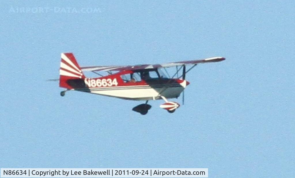 N86634, 1973 Bellanca 7ECA Citabria C/N 1012-74, While operating over Forest Lake, MN